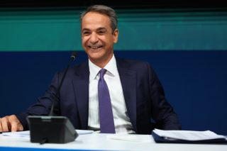 Ο Κυριάκος Μητσοτάκης στη ΔΕΘ